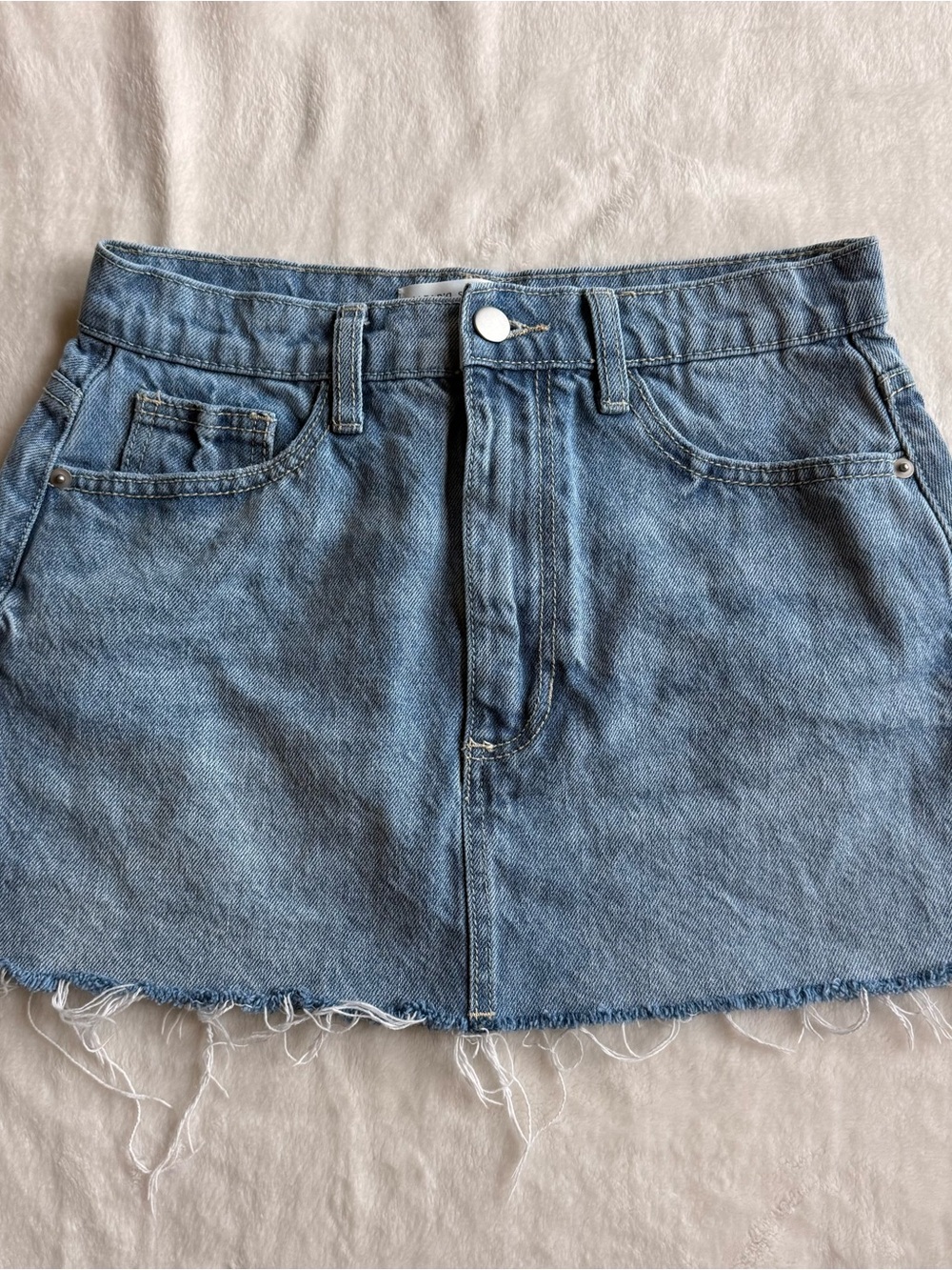 Altar’d State Blue Denim Mini Skirt
